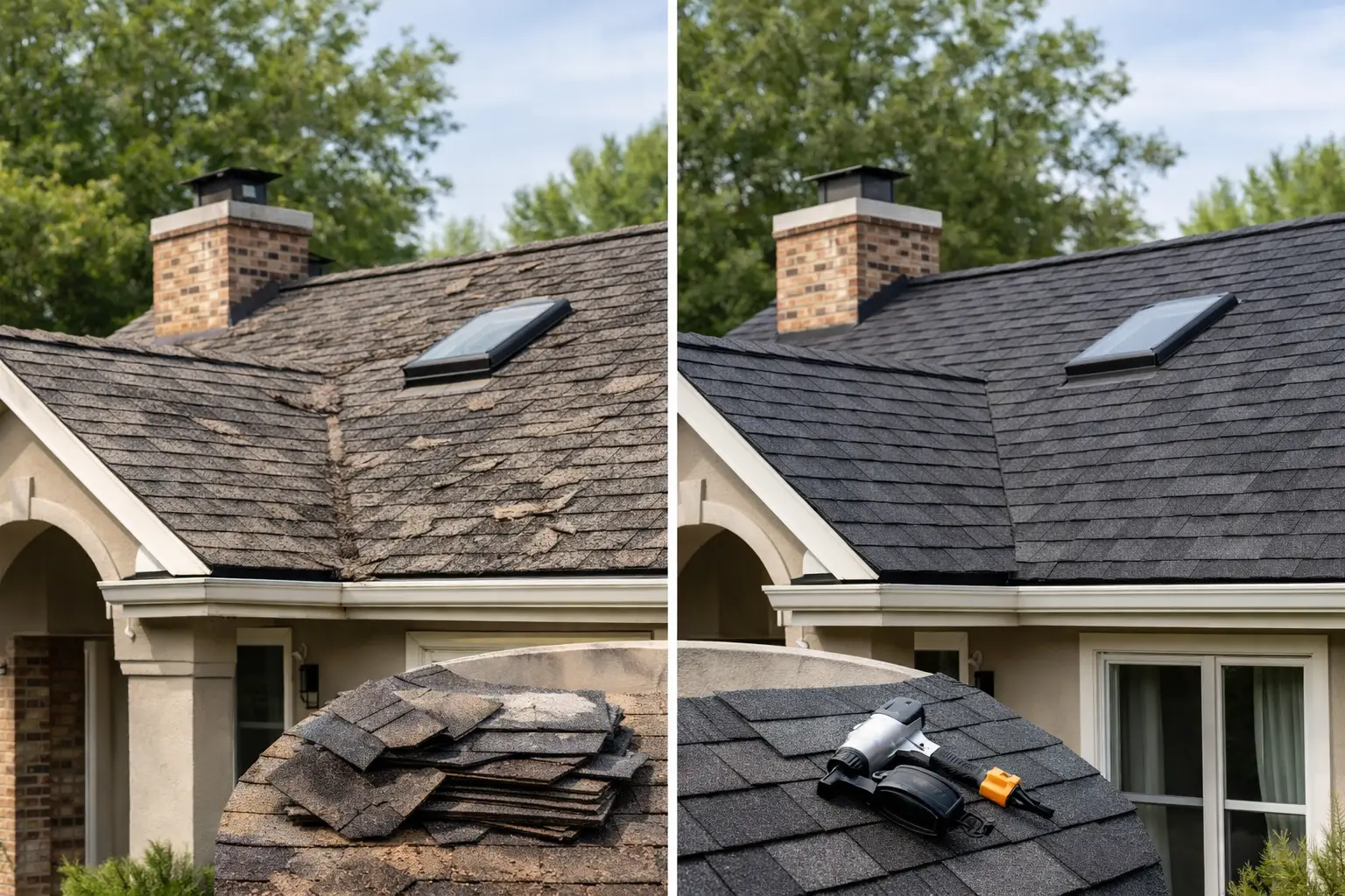Roof Replacement Before and After Results