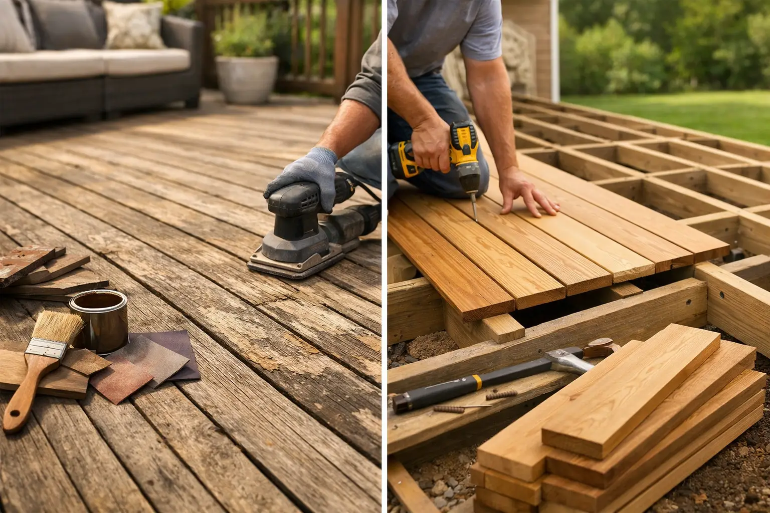 Deck Resurfacing vs Replacement for Your Home