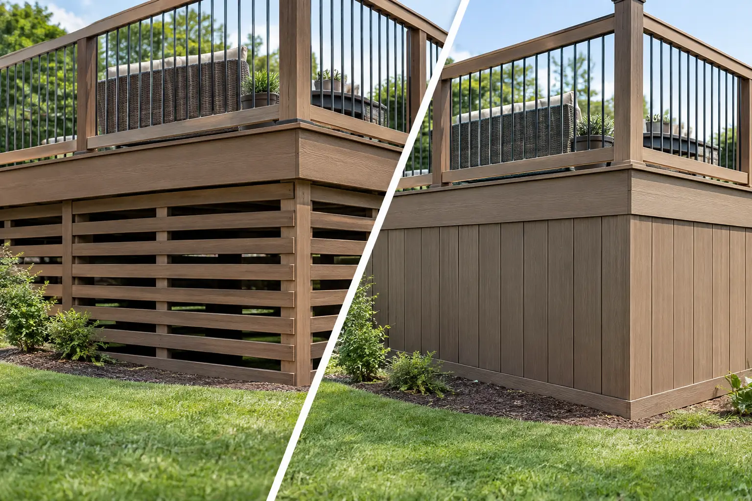 Open Versus Closed Deck Skirting Choices
