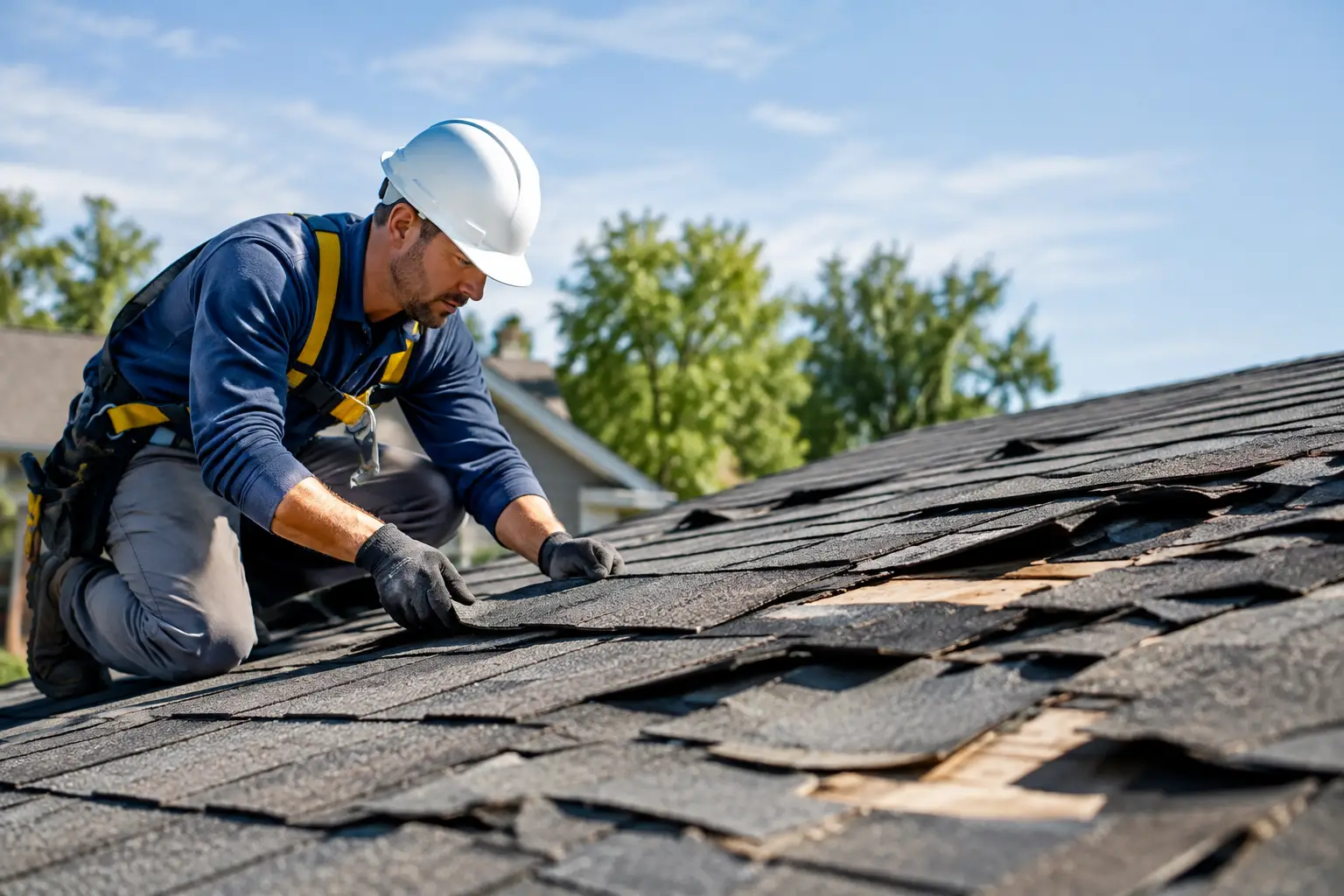 A Roof Storm Damage Repair Example for Homeowners
